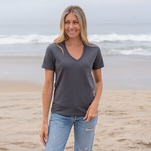 The Classic T-Shirt Company V-neck tee